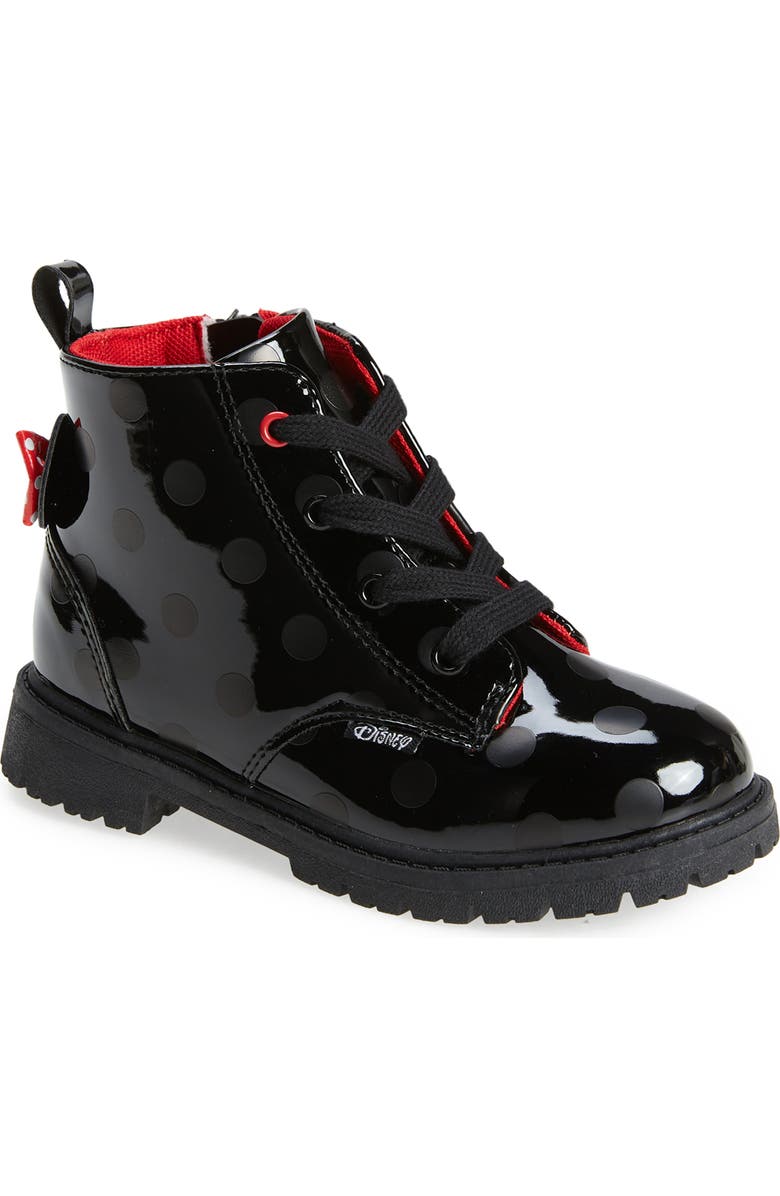 Tucker + Tate Kids' Minnie Mouse Combat Boot, Main, color,