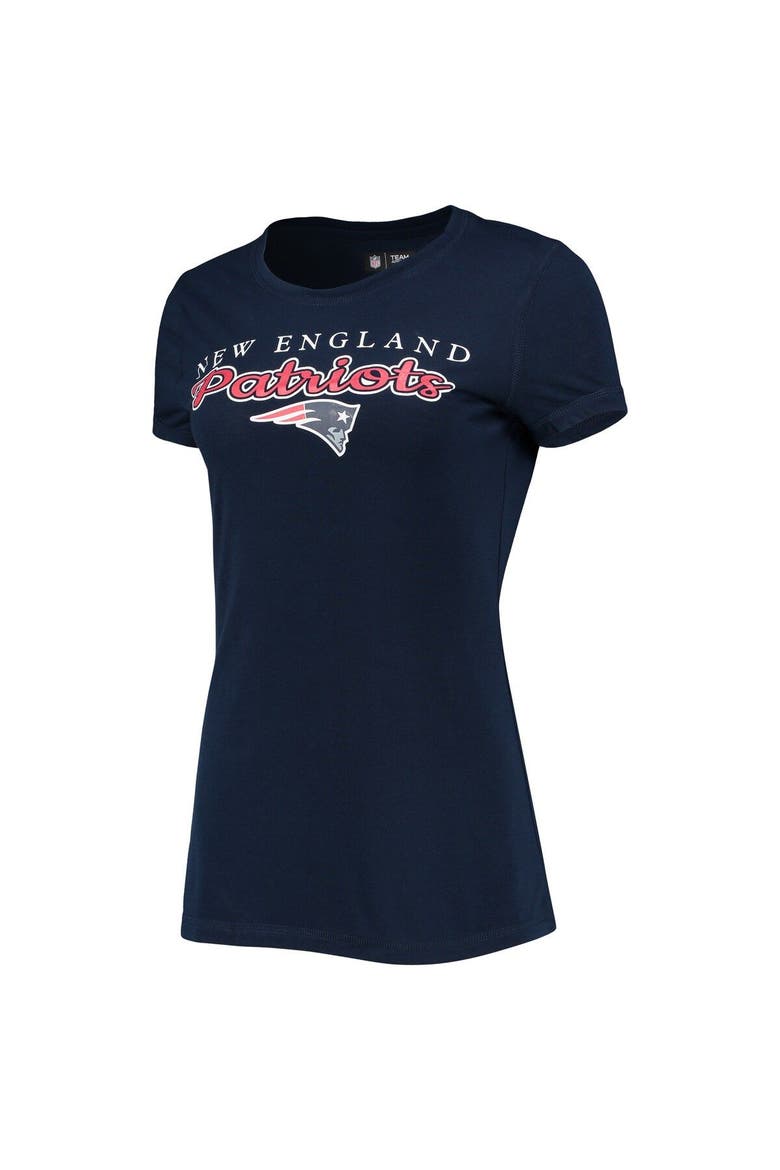 Women's Concepts Sport Navy/Red New England Patriots Logo T-Shirt & Pants Set, Alternate, color, Navy