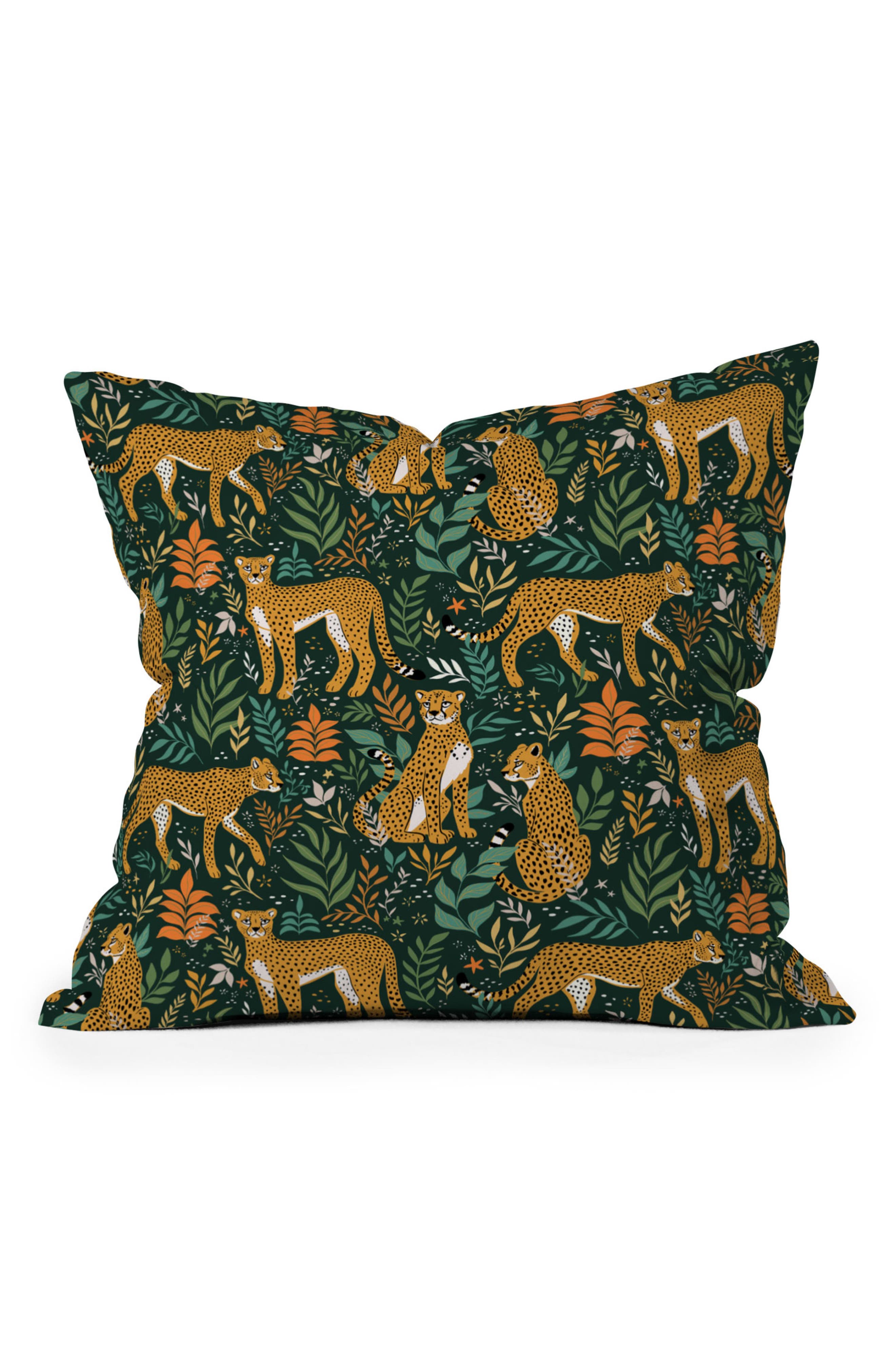 Deny Designs Cheetah Print Throw Pillow