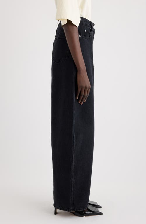 Jacquemus High-rise Denim Pants In Black