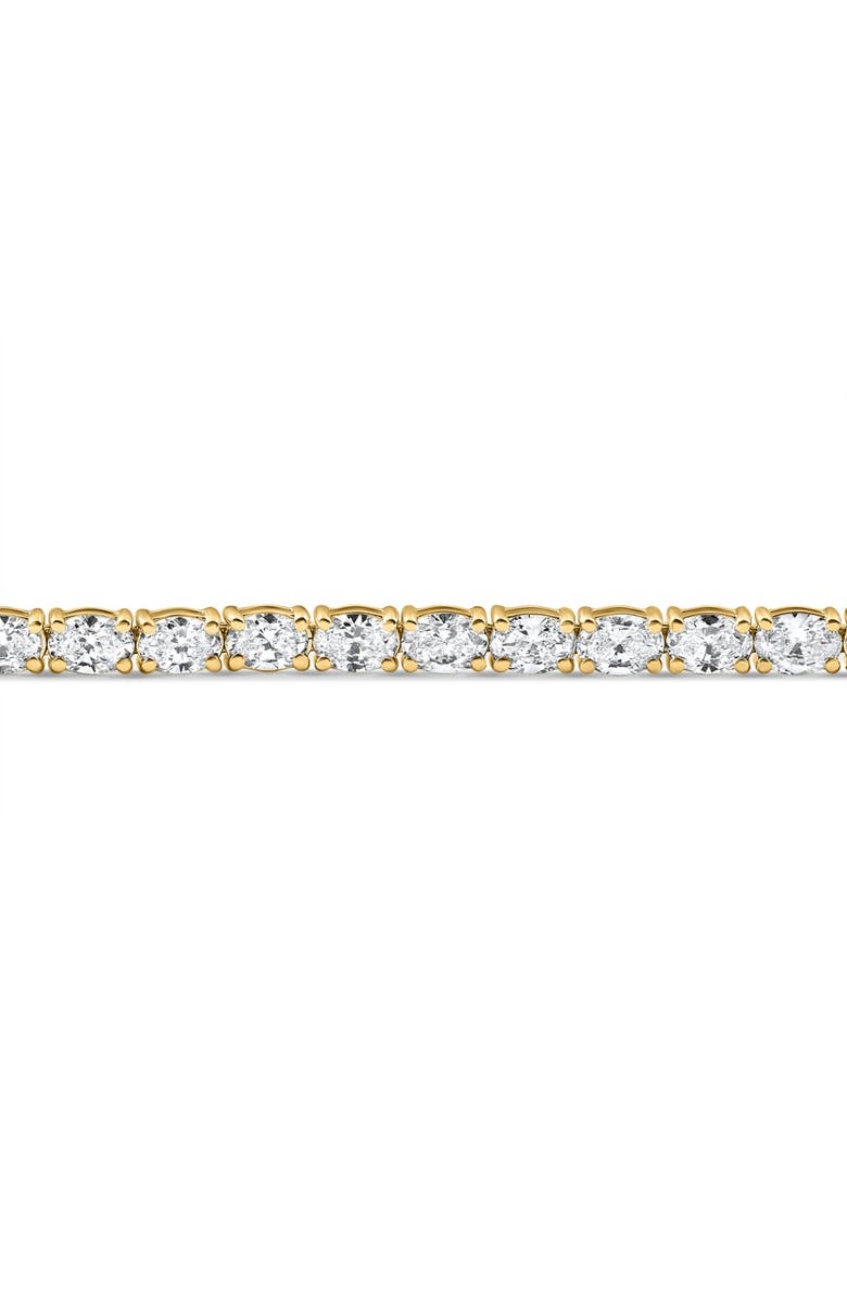 Bliss Diamond 10.75Ct Oval Cut Diamond Tennis Bracelet 7" 14k Gold Lab Grown, Alternate, color, 14K Yellow Gold