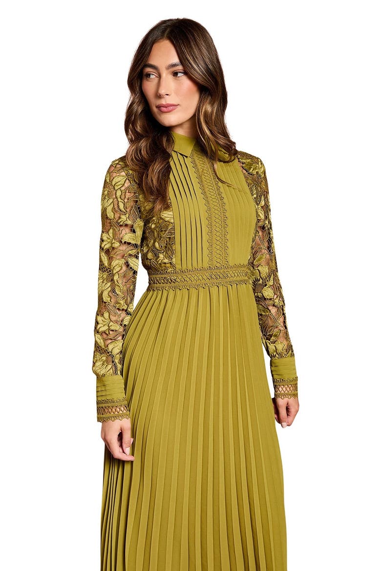 Long Sleeve Midi Shirt Dress, Alternate, color, Olive