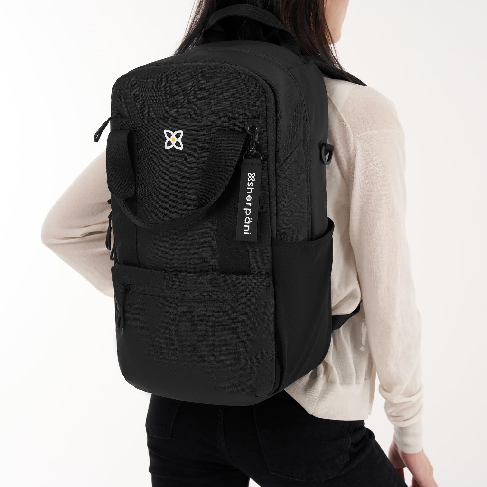 Camden Convertible 3 in 1 Tote Bag, 18L Travel Backpack RFID Protection, Fits 15" Laptop, Con Leche, Alternate, color, Sterling