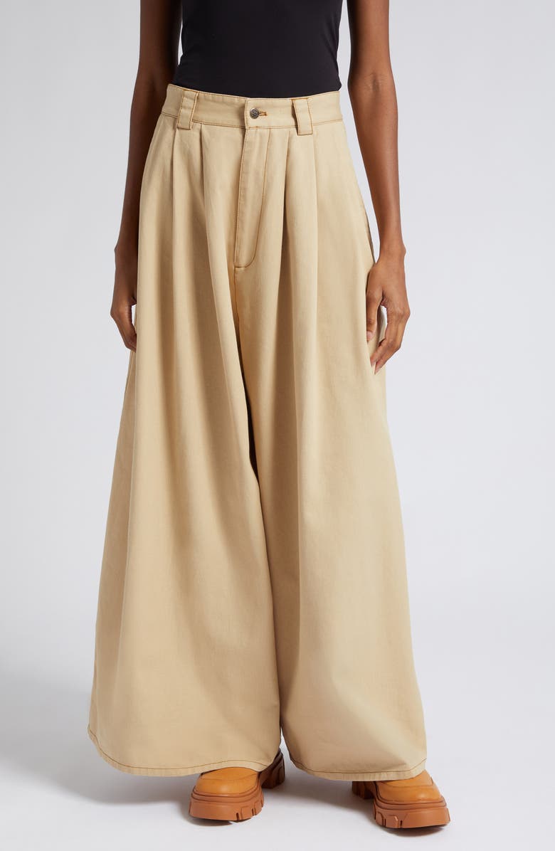 FARM Rio Low Rise Pleated Khaki Pants, Main, color, 