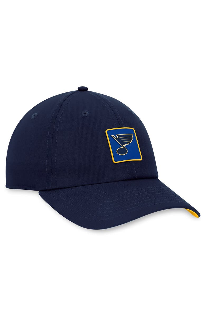 FANATICS Men's Fanatics Branded  Navy St. Louis Blues Authentic Pro Rink Adjustable Hat, Alternate, color, Navy