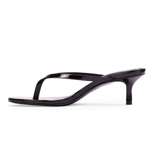 Black Suede Studio Tash 50 Patent Sandal In Black