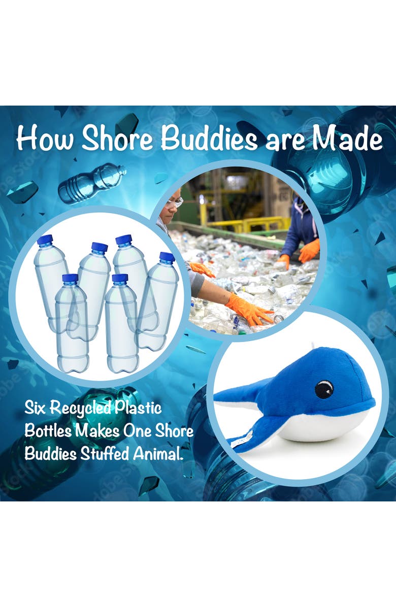 Shore Buddies Emma The Whale 12 Inch Stuffed Plush Toy, Alternate, color, Blue