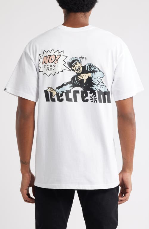Icecream It Can't Be Cotton Graphic T-shirt In White