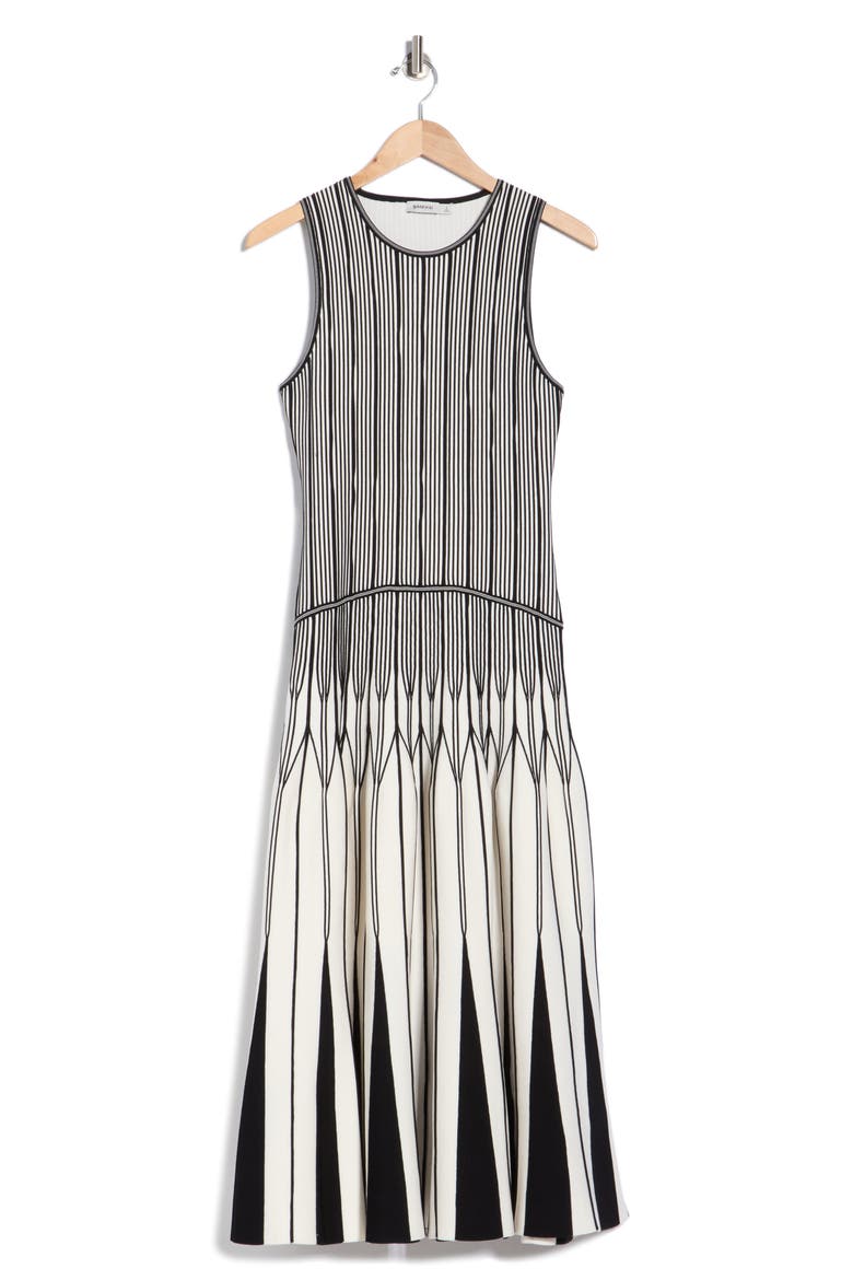 Oaklen Midi Dress, Main, color, BLACK MULTI