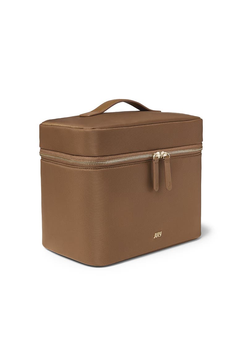 Vanity Cosmetic Case, Main, color, Light Brown