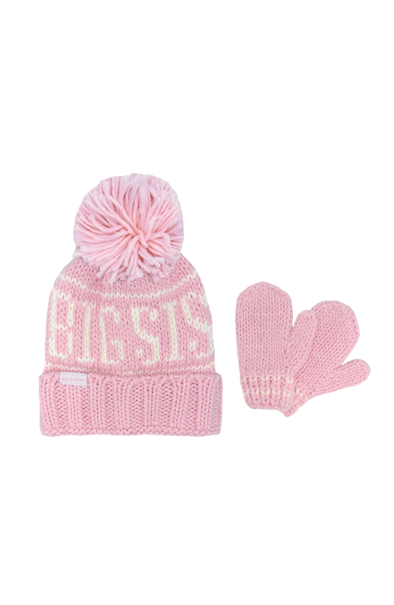 Bits & Bows Big Sis Bobble Hat, Alternate, color, Pink