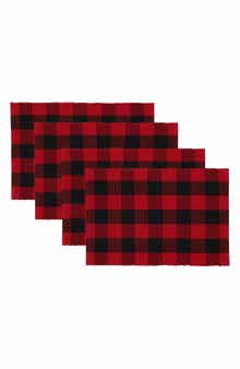 Design Imports Buffalo Check Set of 4 Placemats