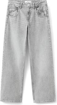 MANGO TEEN Low Rise Straight Leg Jeans