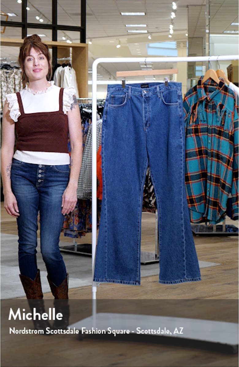 The Valentina Super High Waist Flare Jeans, sales video thumbnail