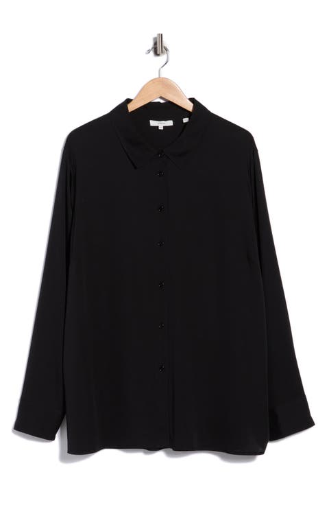 Stretch Silk Slim Blouse