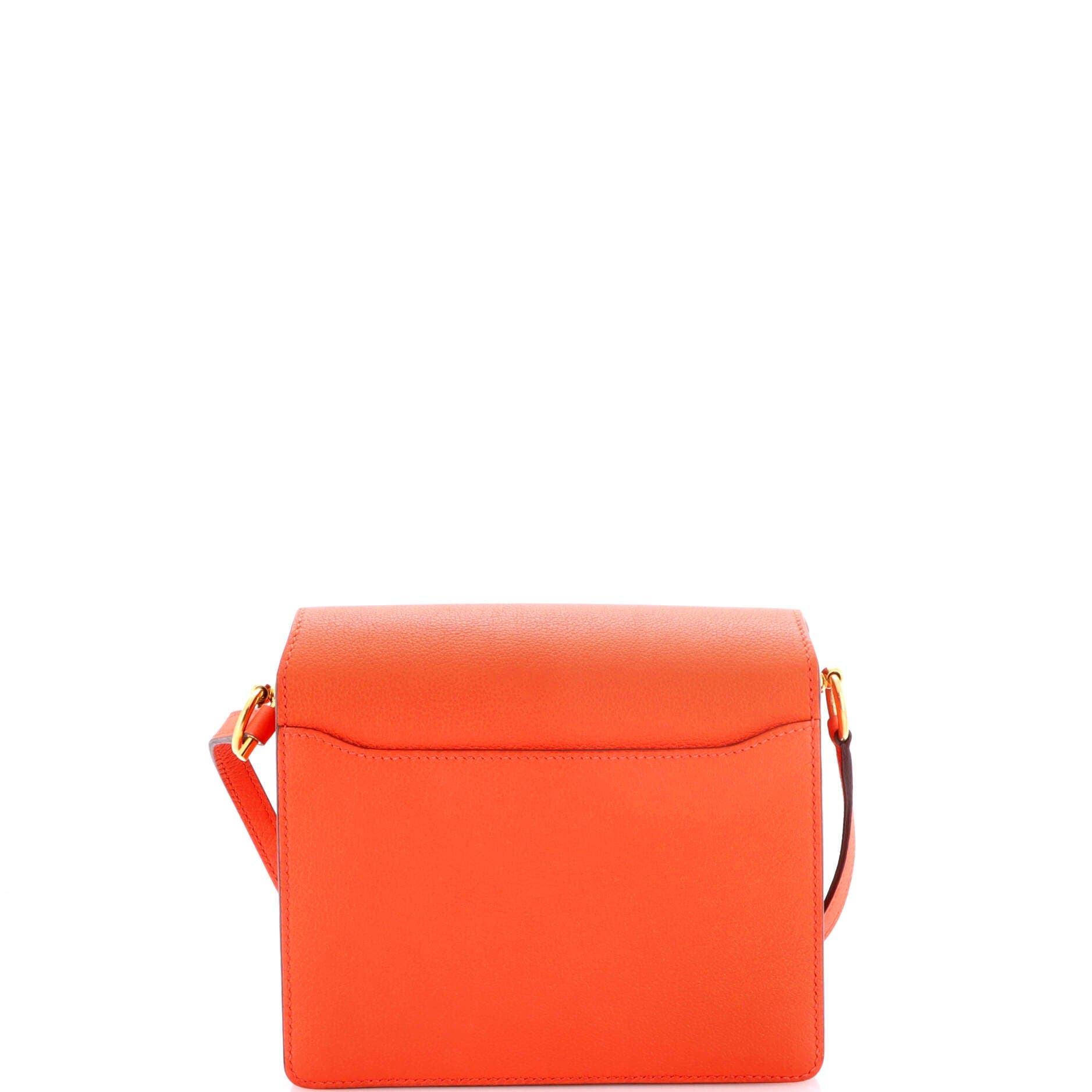 Pre-Owned Hermes Roulis Bag Evercolor 18, Alternate, color, Orange Poppy