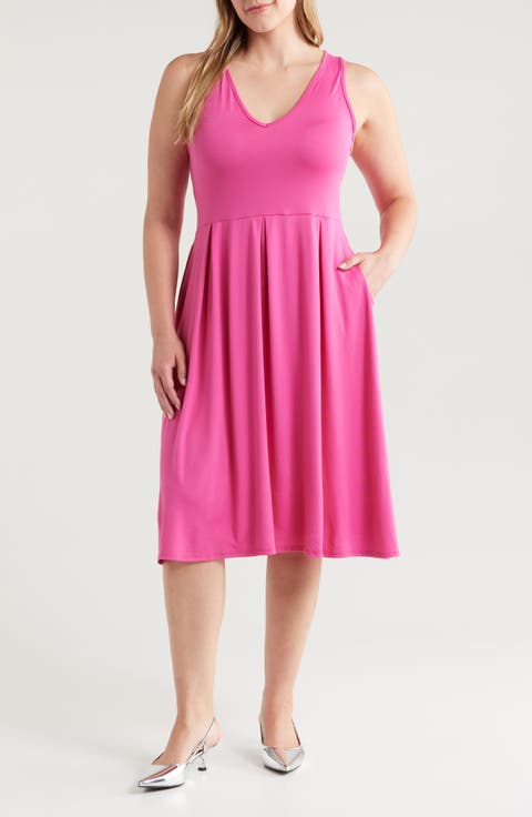 Sleeveless Jersey Dress (Plus)