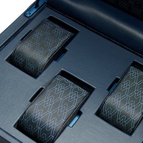 Wolf Earth Triple Watch Winder In Midnight Blue