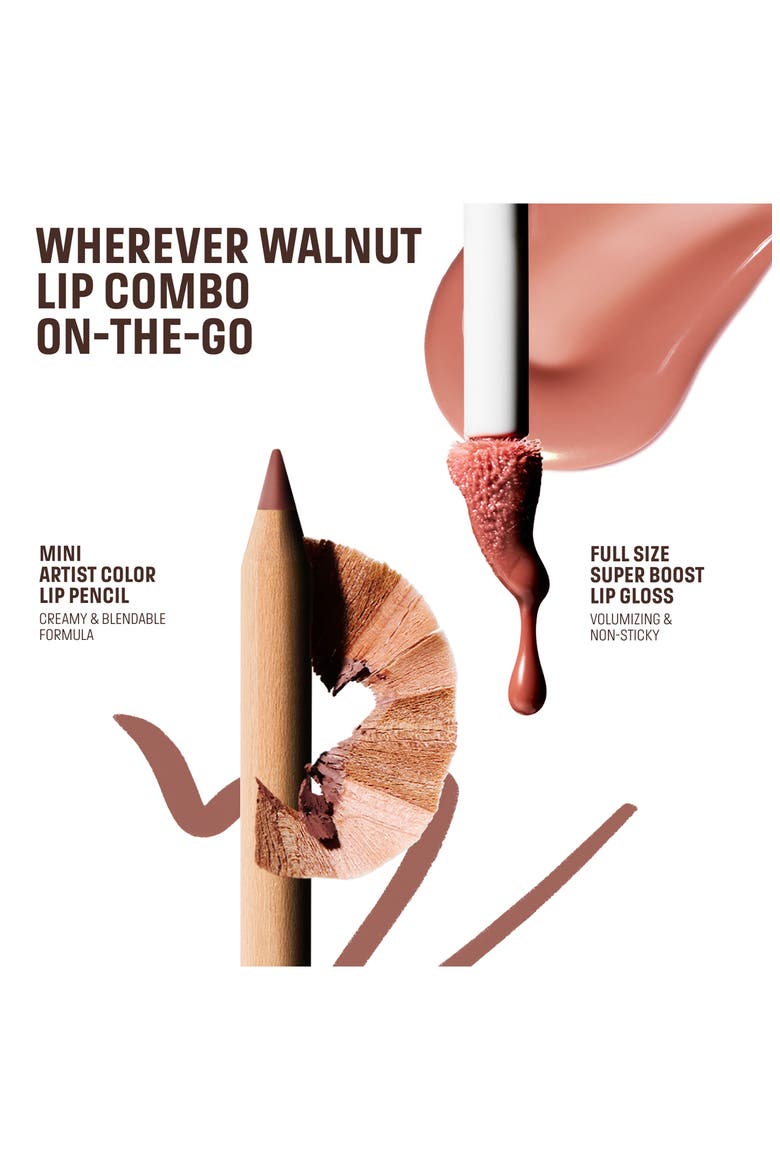 Wherever Walnut Lip Liner & Lip Gloss Kit $39 Value, Alternate, color, WHEREVER WALNUT