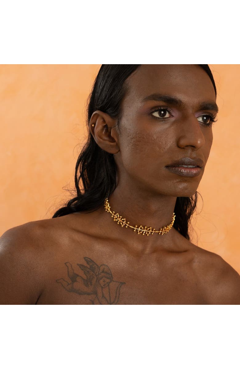 Dhwani Bhansal AURO CHOKER, Alternate, color, Gold Plated