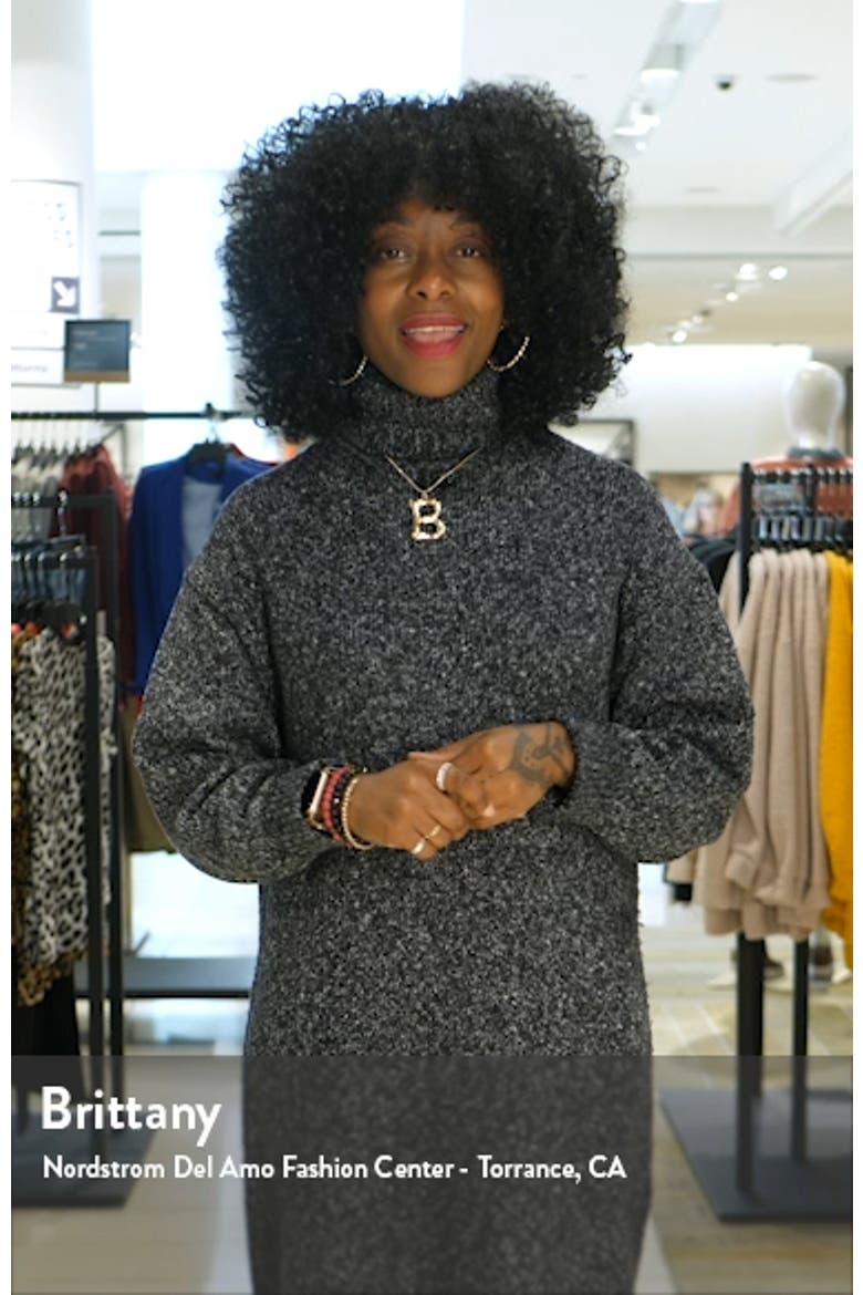 Catlyn Mix Print Long Sleeve Silk Shirtdress video