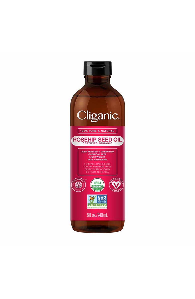 Cliganic Organic Rosehip Seed Oil, Alternate, color, 8Oz