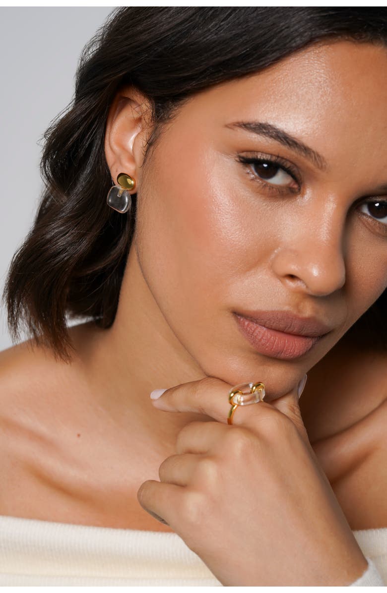 Zynnia Collective Pebble Stack Studs, Alternate, color, Gold