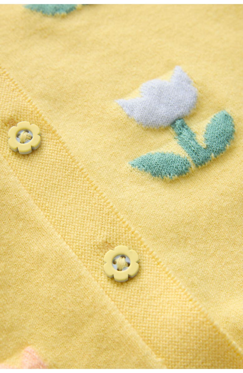 NEXT Kids' Tulip Embroidered Cardigan, Alternate, color, Yellow