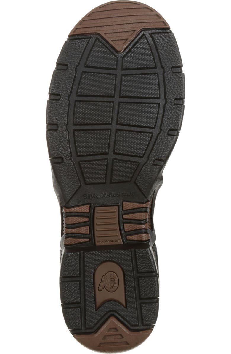 Georgia Boot Chelsea Waterproof Work Boot, Alternate, color, Dark Brown