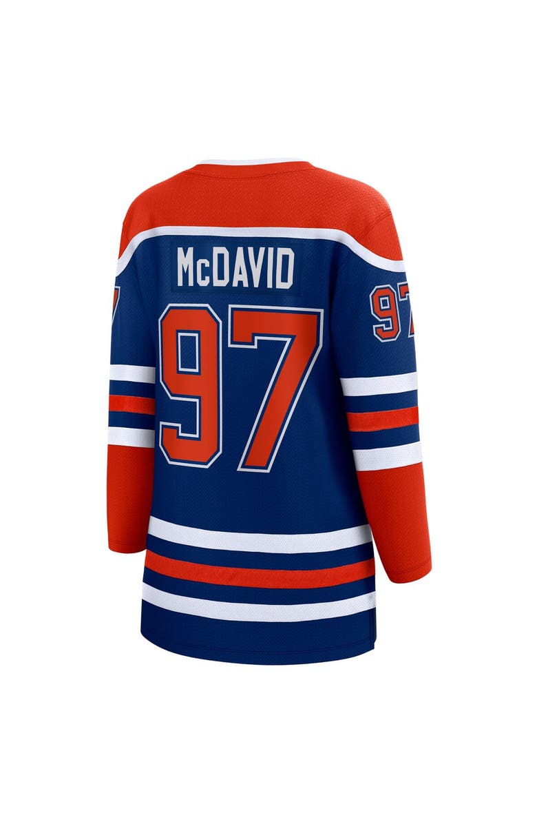 FANATICS Women's Fanatics Branded Connor McDavid Royal Edmonton Oilers Home Premier Breakaway Player Jersey, Alternate, color, Royal