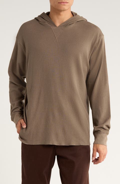 Waffle Knit Thermal Hoodie
