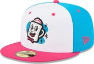 New Era Men's New Era White Somerset Patriots Theme Nights 59FIFTY Fitted Hat
