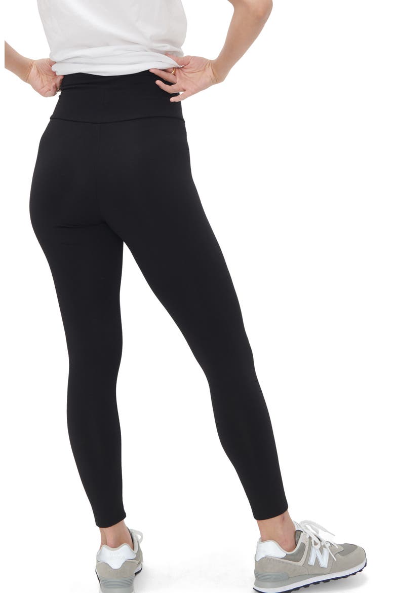 The Ultimate Maternity Over The Bump Leggings, Alternate, color, BLACK