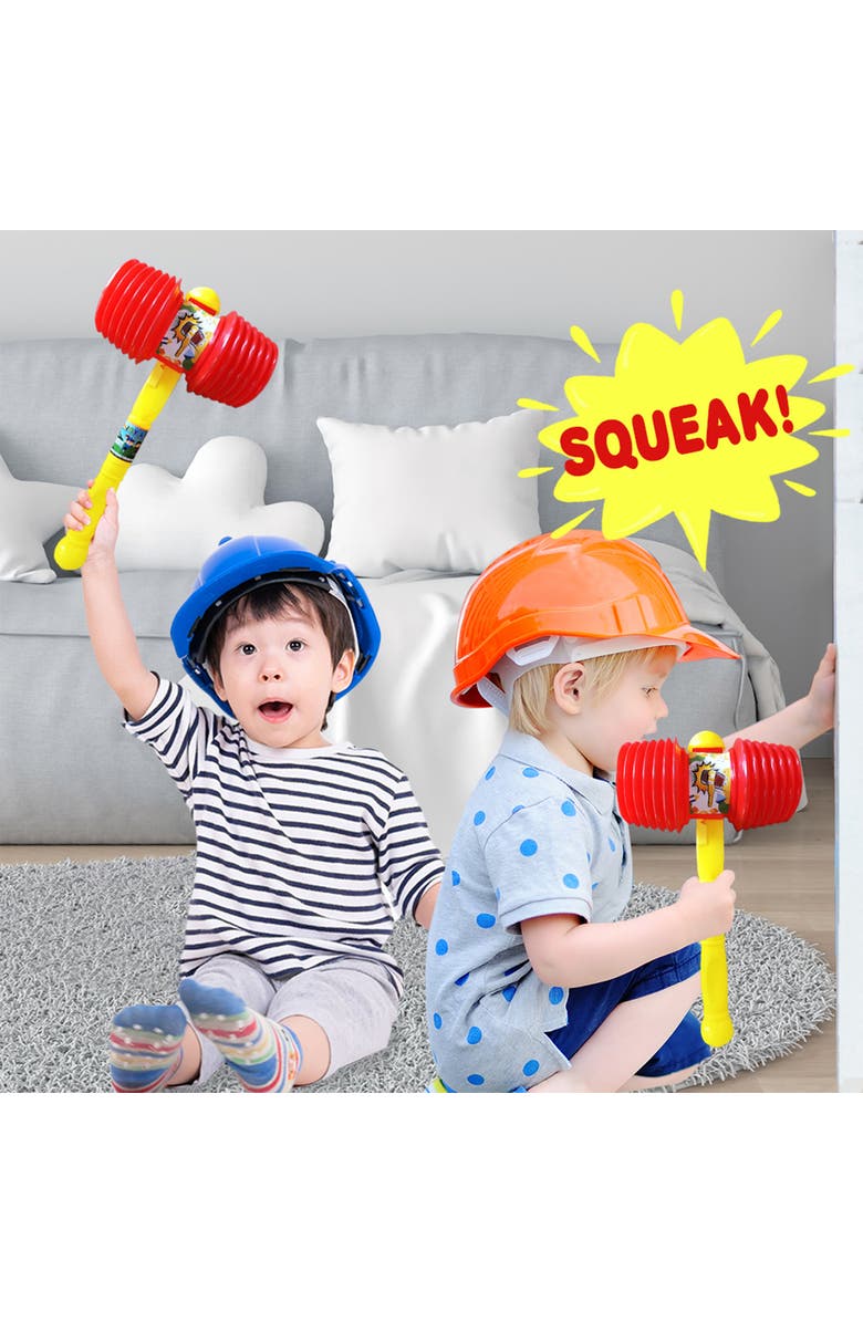 ArtCreativity Giant Squeaky Hammer 17 Inch Pounding Noise Toy, 3+, Alternate, color, Multicolored