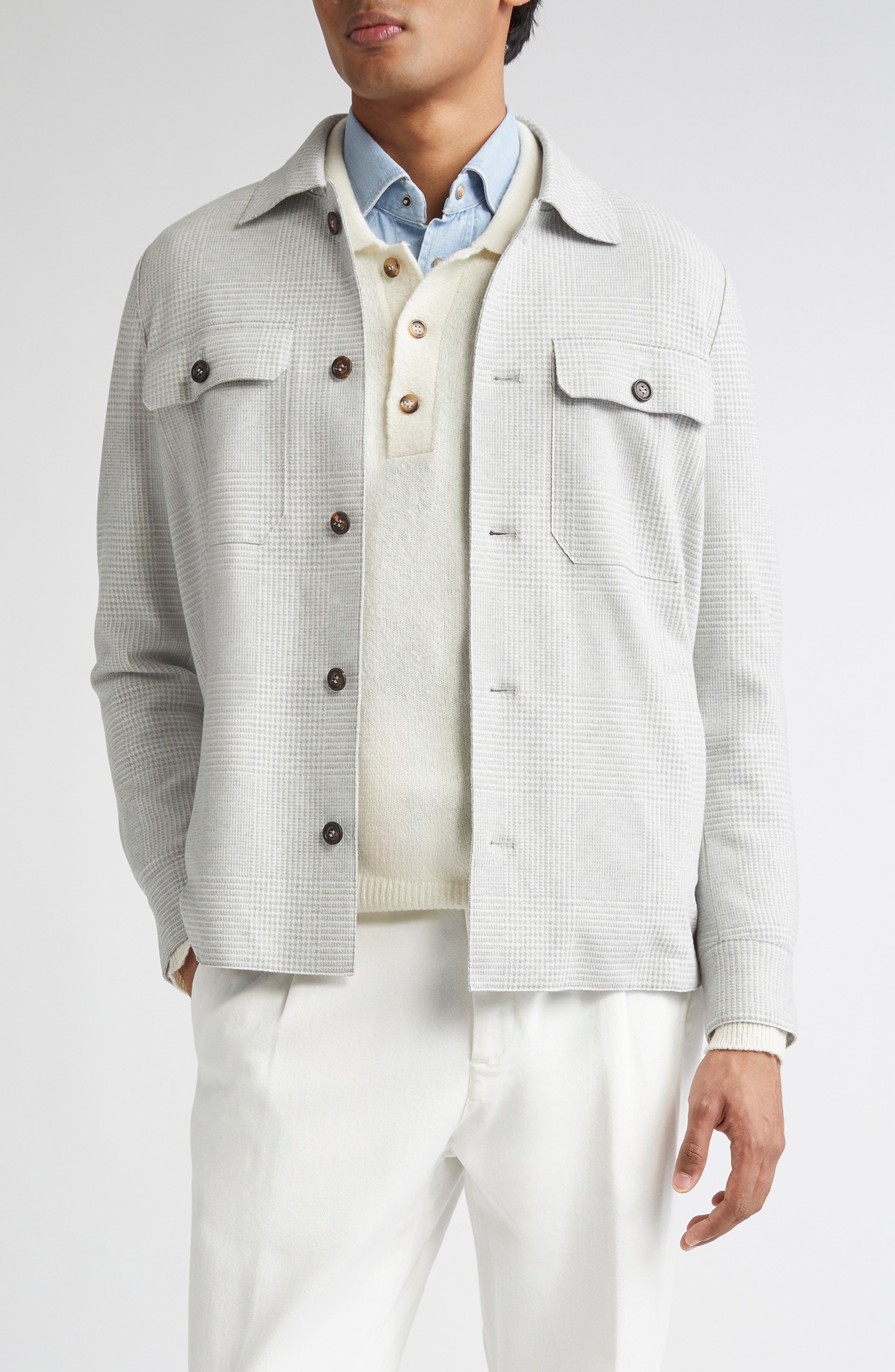 Slim Fit Plaid Overshirt