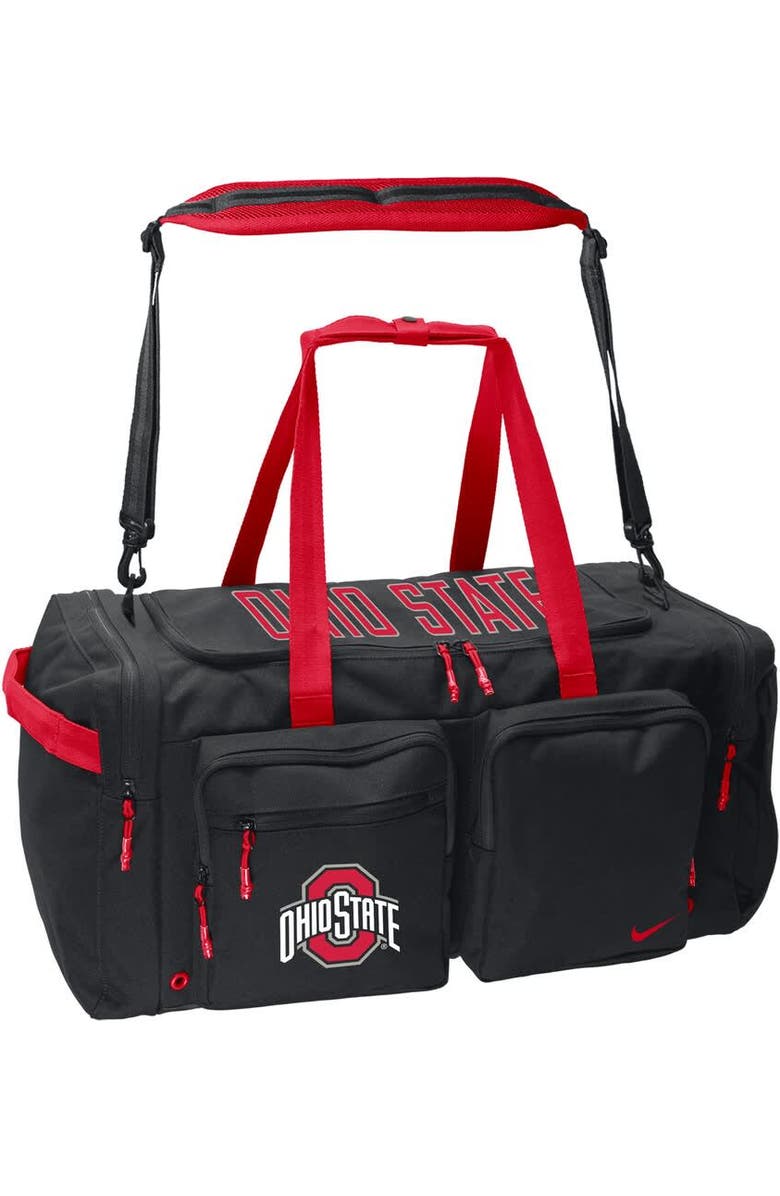 Nike Ohio State Buckeyes Utility Power Duffel Bag, Main, color,