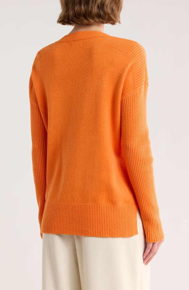 Love Token Lilly V-Neck Sweater, Alternate, color, Orange