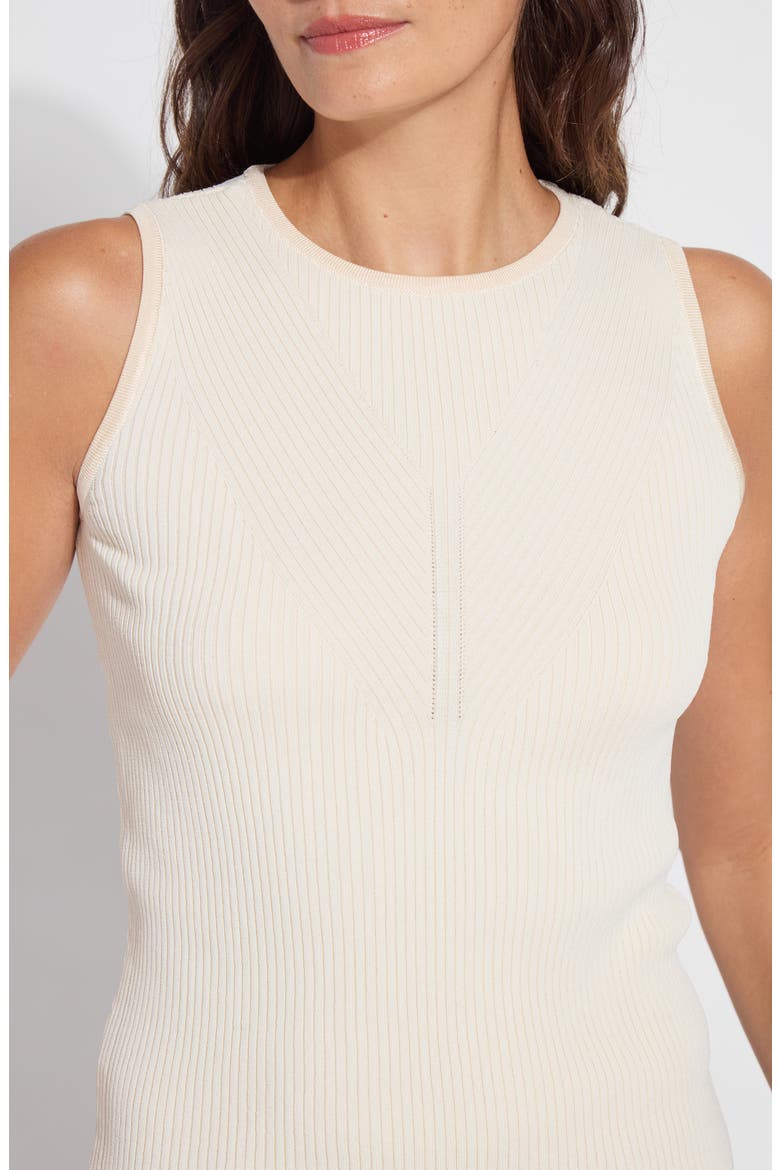 Allegra Rib Knit Tank Top, Alternate, color, SAILCLOTH