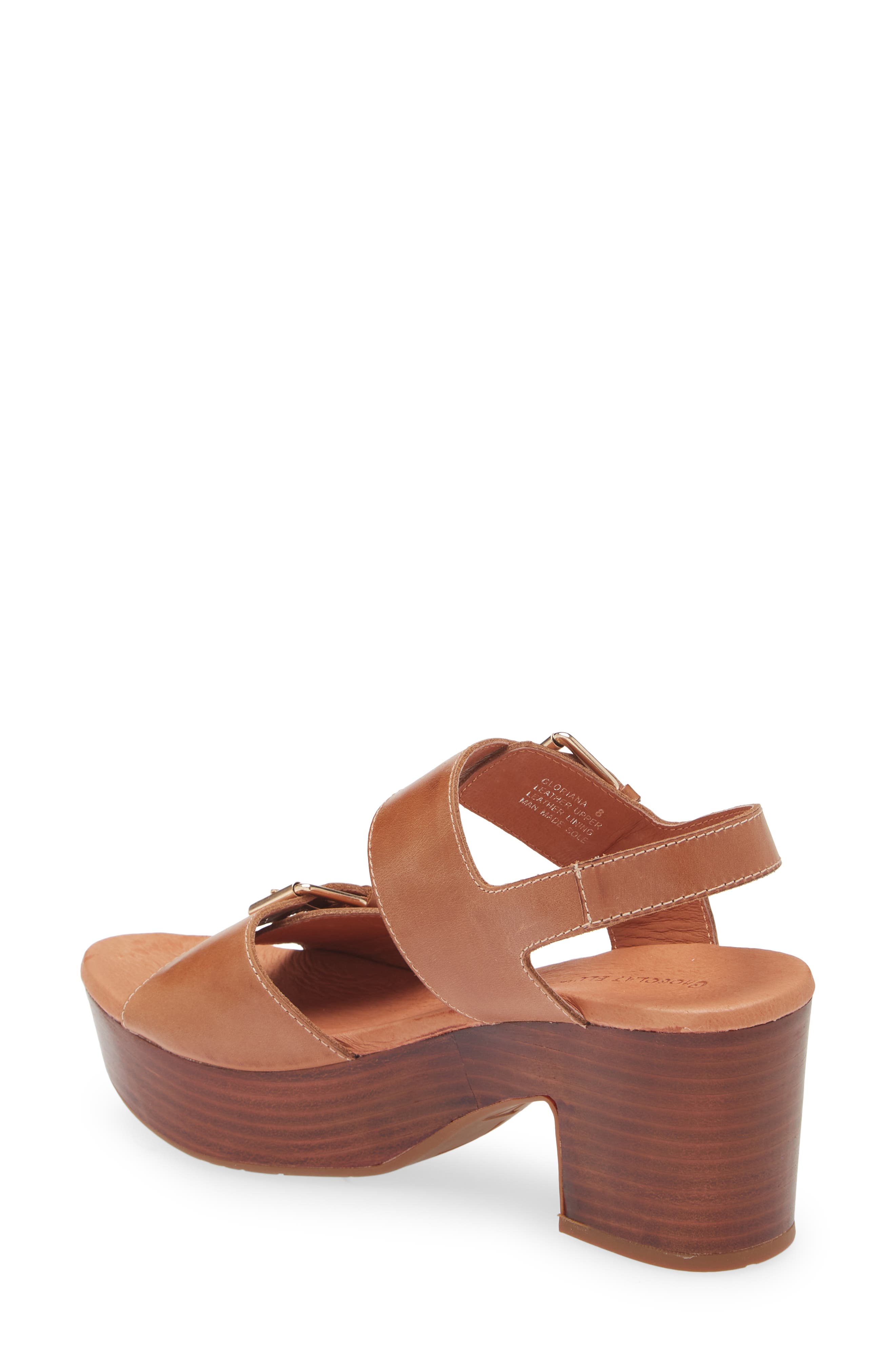 Chocolat Blu Gloriana Platform Sandal, Alternate, color, Whiskey Leather