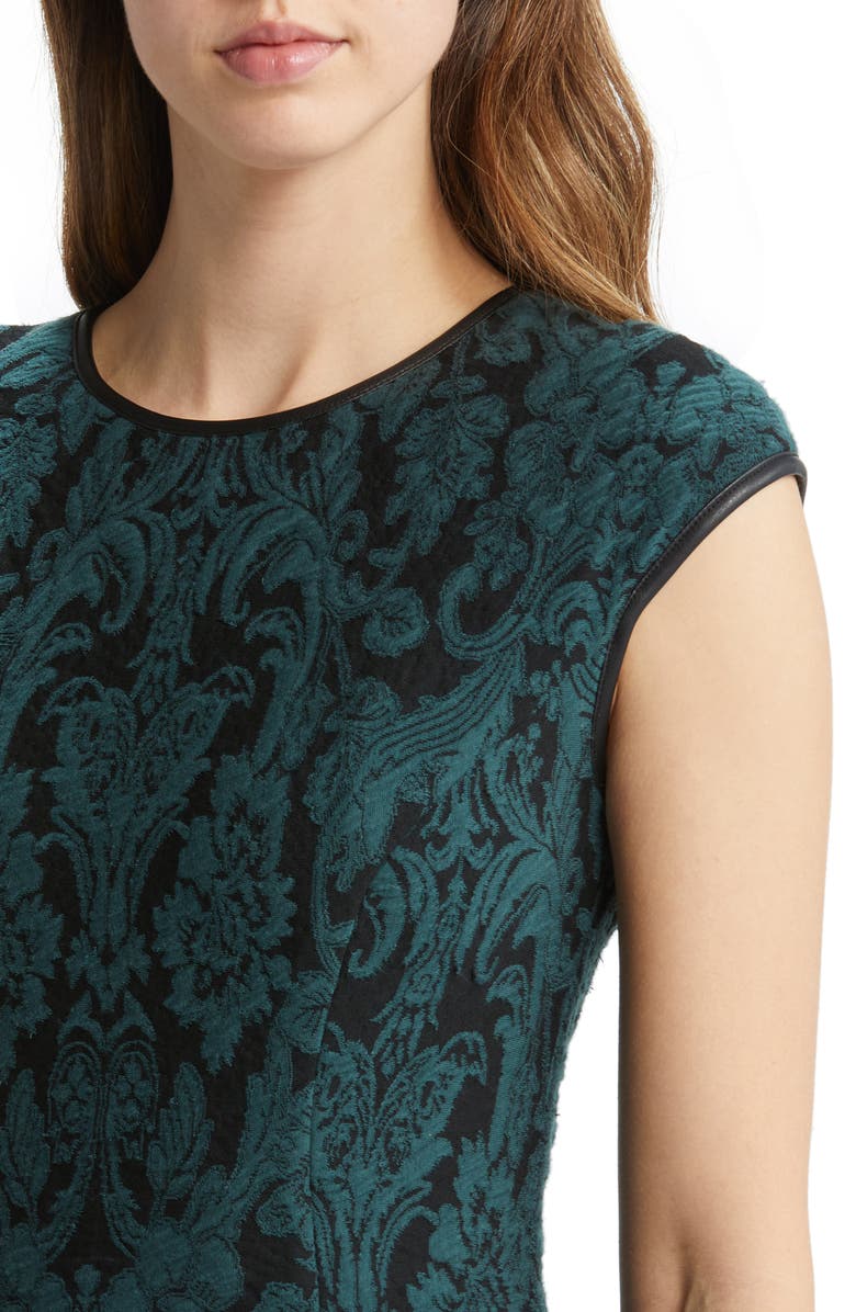 Vince Camuto Jacquard Fit & Flare Dress, Alternate, color,