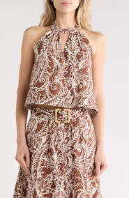 JASON WU Eyelet Halter Tank