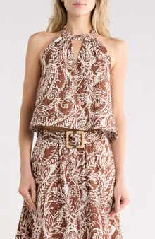 JASON WU Eyelet Halter Tank