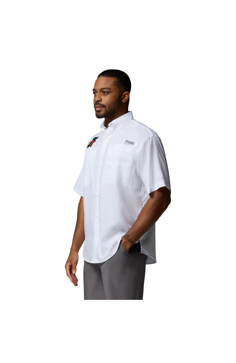 Columbia Men's Columbia White Florida Gators Tamiami Omni-Shade Button-Down Shirt, Alternate, color, White