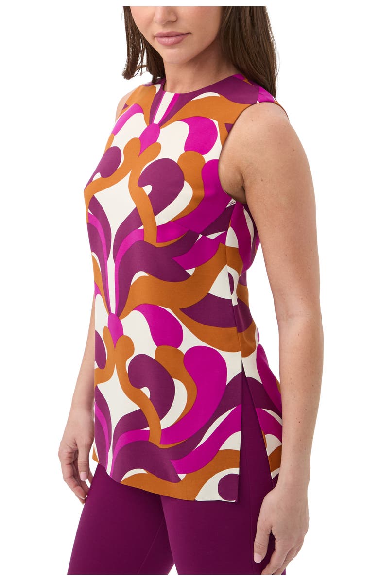 Trina Turk Haruto Printed Sleeveless Top, Alternate, color, Multi