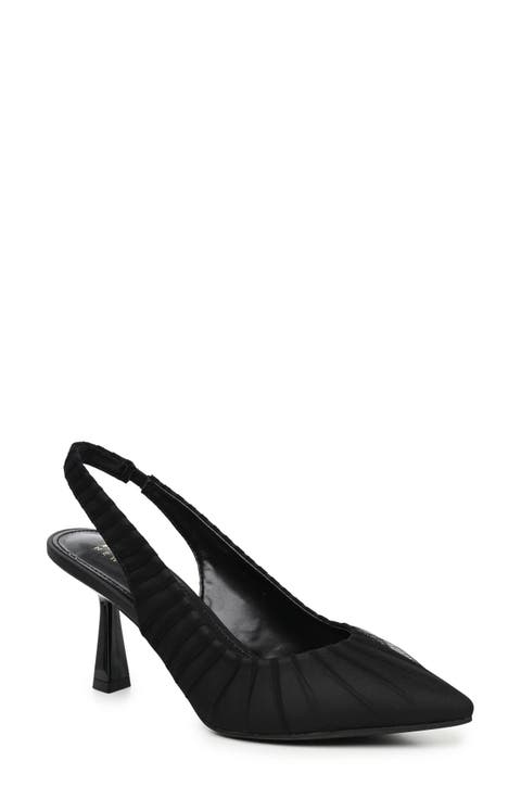 Rougtie Pointed Toe Slingback Pump