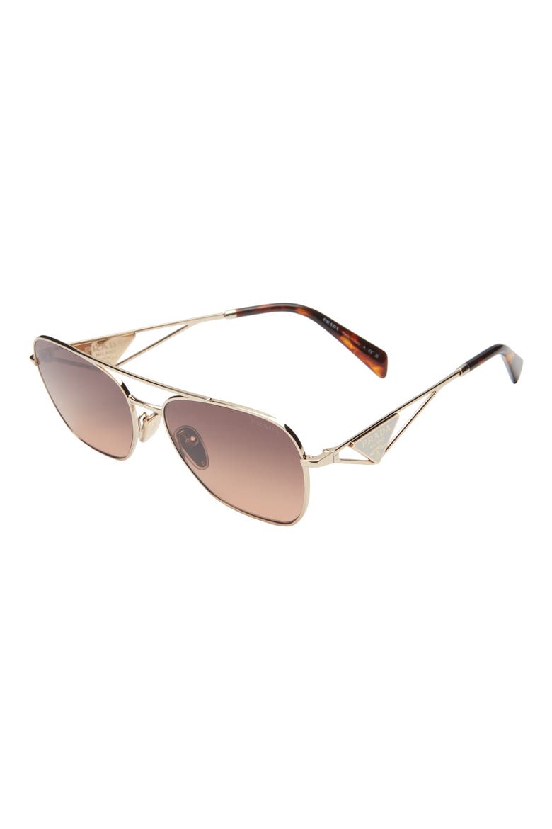 59mm Square Sunglasses, Alternate, color, PALE GOLD