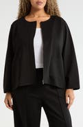Eileen Fisher Collarless Zip Jacket