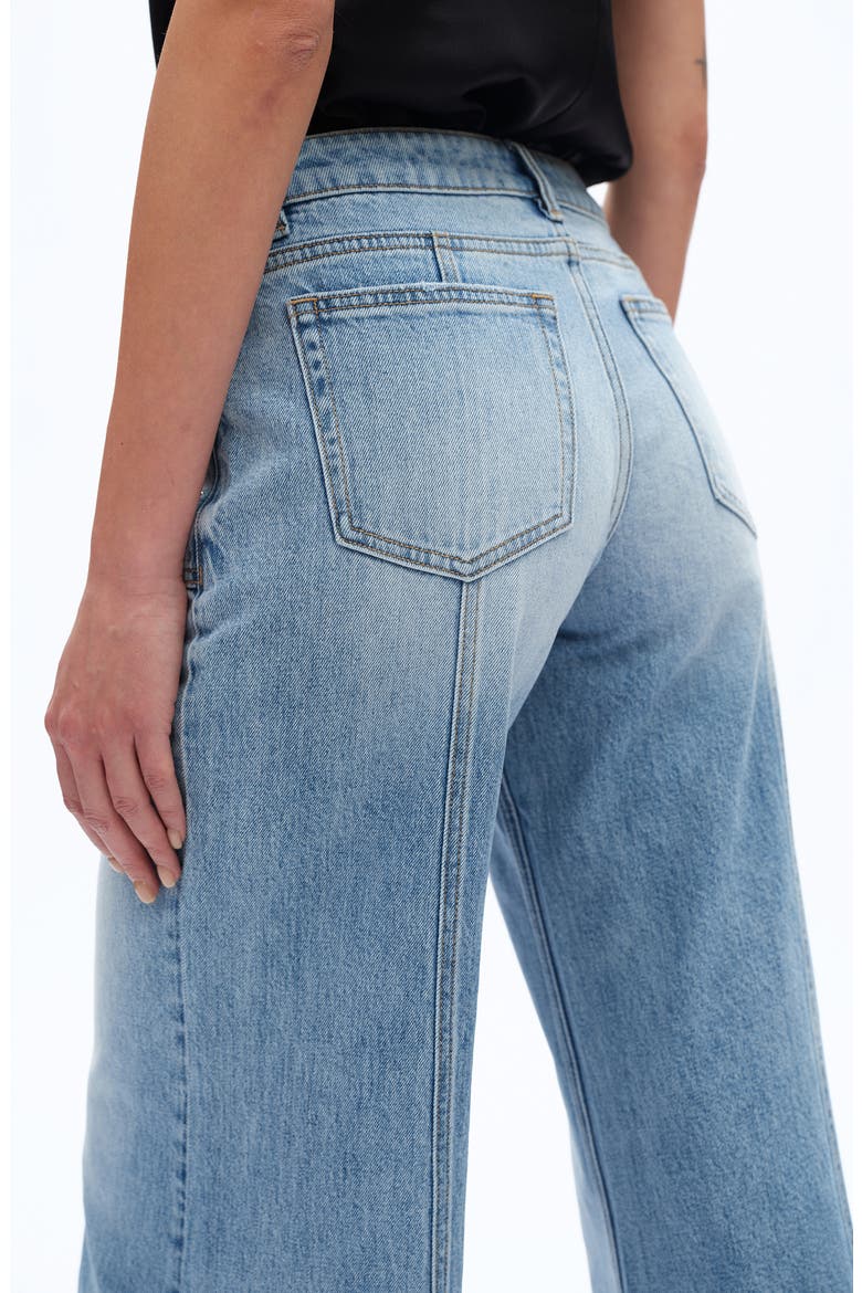 Rhinestone Pocket Flare Jeans, Alternate, color, LIGHT BLUE