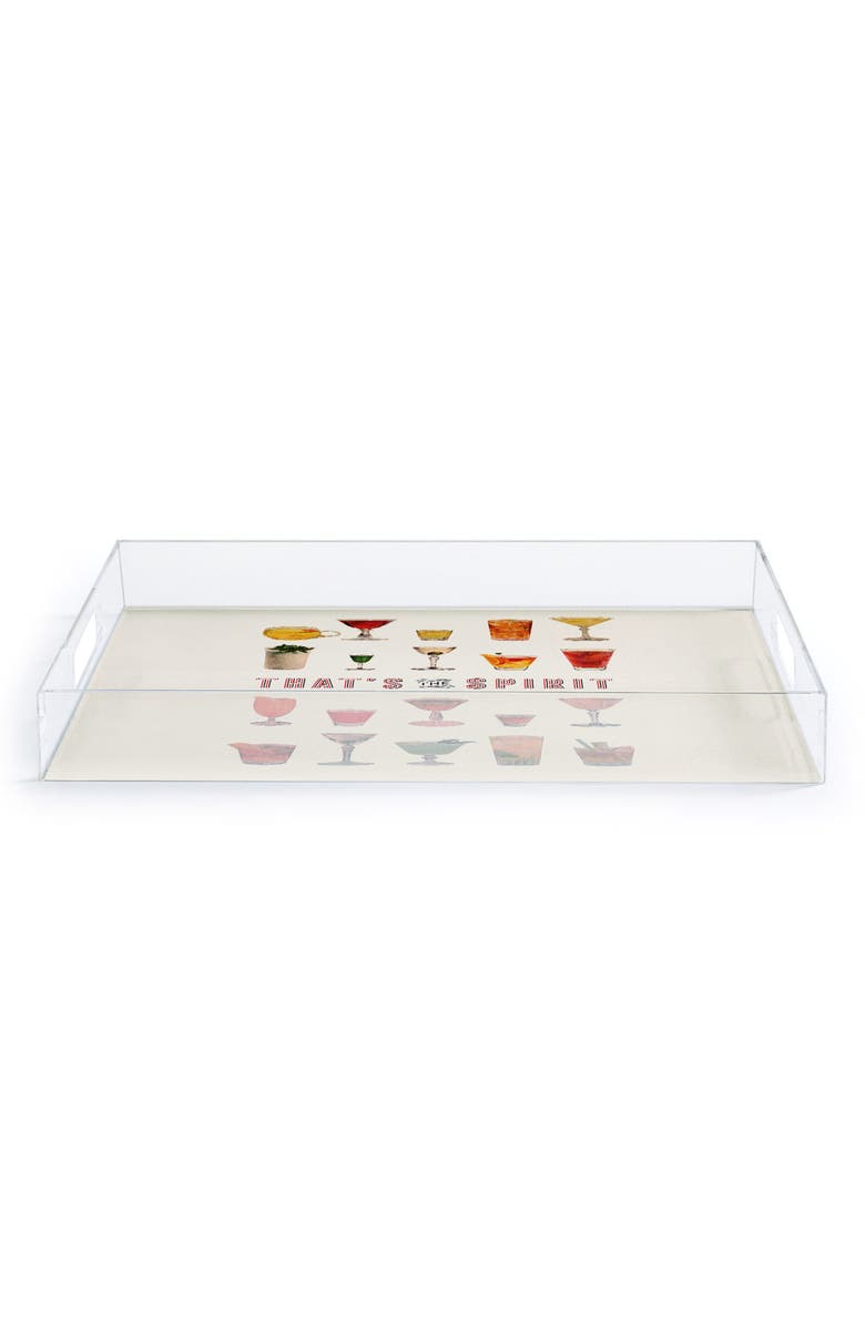 Deny Designs That's the Spirit Decorative Tray, Alternate, color, Beige