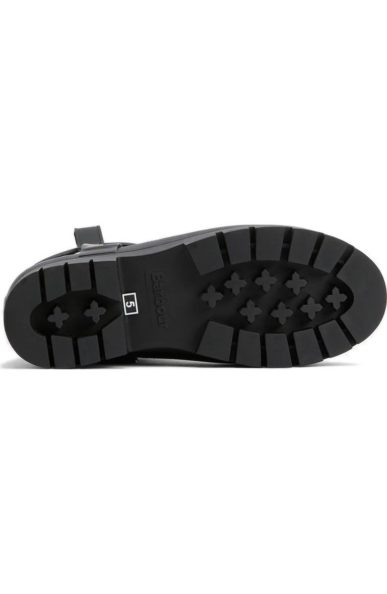 Barbour Elley Harness Rain Boot, Alternate, color, Black